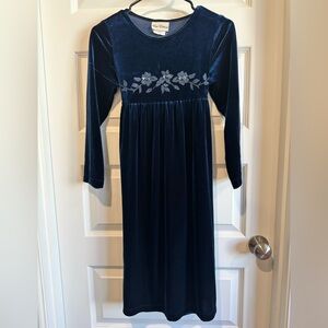 Rare Editions Girls Velvet Dress Size 12 EUC